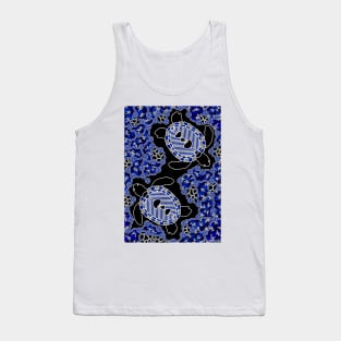 Aboriginal Art - Sea Turtle Dreaming Small Tank Top